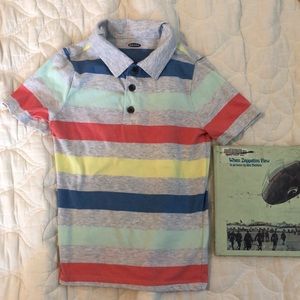 Old Navy striped polo, spring, summer 5T